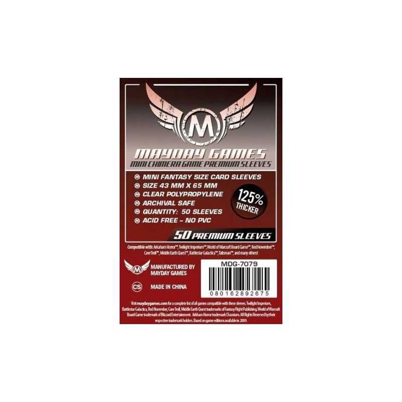 Sleeves: Mayday - Premium (x50) - Mini American Chimera (65 x 43mm)