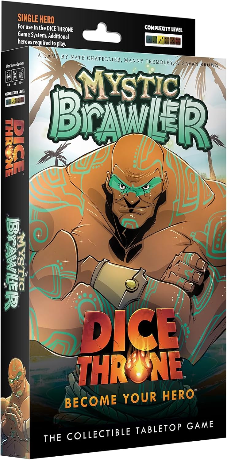 Dice Throne Box Game - Strategic Dice & Card Battler (Mystic Brawler)