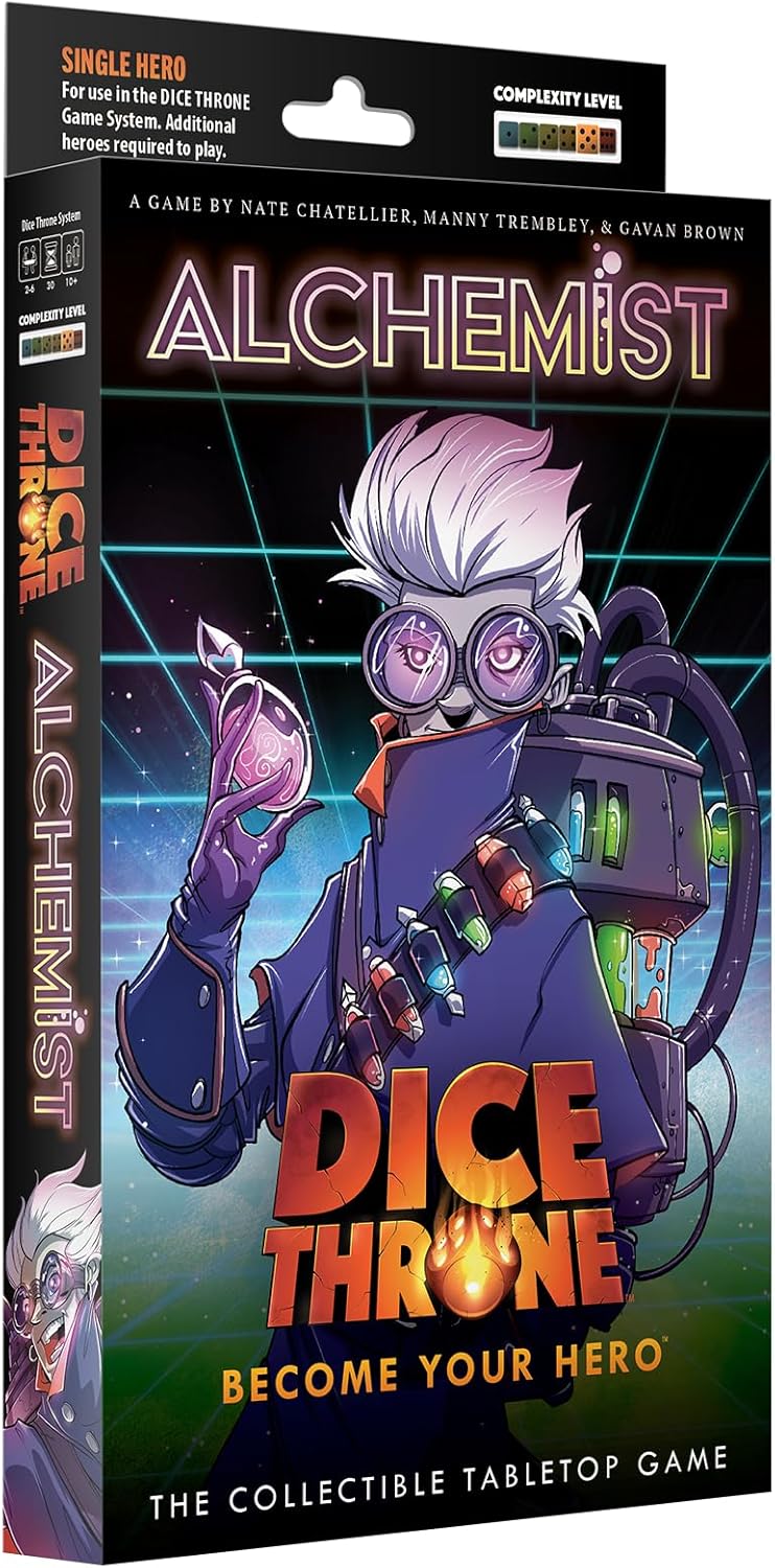Dice Throne Box Game - Strategic Dice & Card Battler (Alchemist - Hero Pack)
