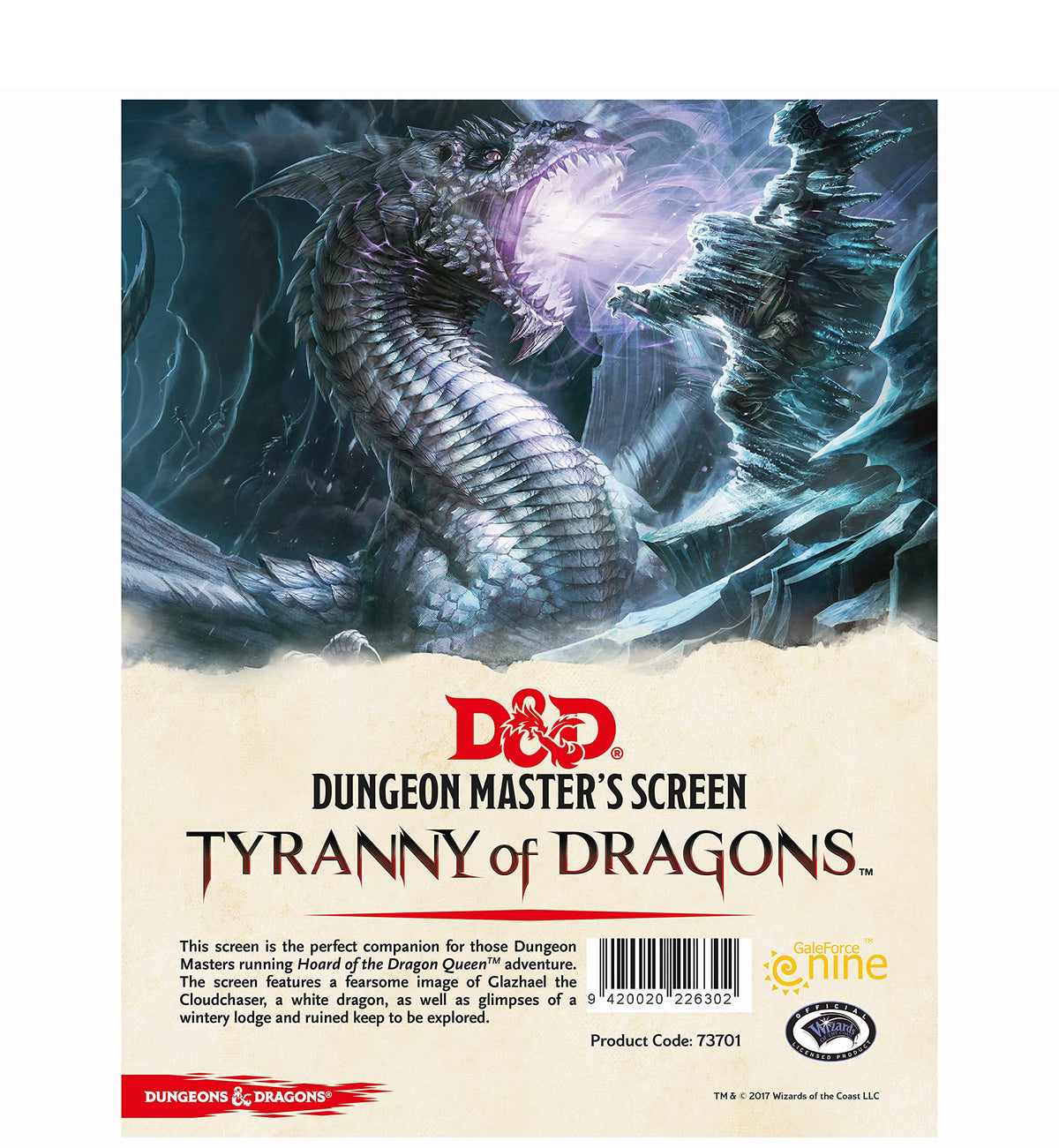 D&D RPG: tyrany of dragons- DM Screen
