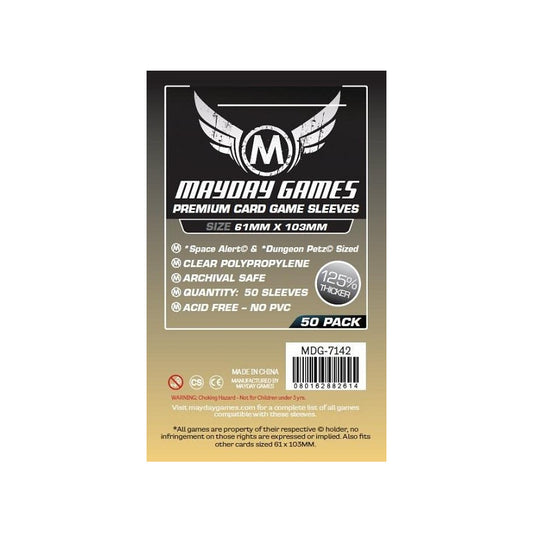 Sleeves: Mayday - Premium (x50) - Space Alert (61 x 103mm)